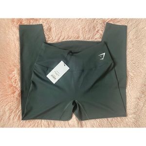 Green Gymshark Training 7/8 Leggings